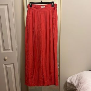 LINEN PANTS MAGENTA/PINK